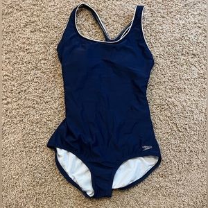 Plain Navy Speedo swimsuit